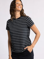 Thread & Supply Asher Tee (Black White Stripe)