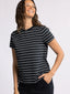 Thread & Supply Asher Tee (Black White Stripe)