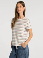 Thread & Supply Asher Tee (Cream Baby Blue Stripe)