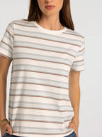 Thread & Supply Asher Tee (Cream Baby Blue Stripe)