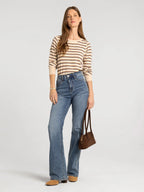 Thread and Supply Stacy Top (Cream Stripe)