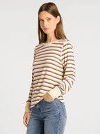 Thread and Supply Stacy Top (Cream Stripe)