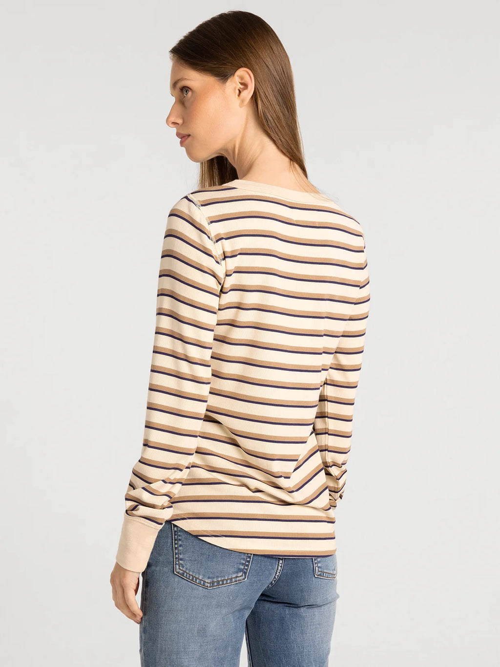 Thread and Supply Stacy Top (Cream Stripe)