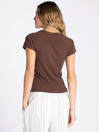 Thread & Supply Adina Top  (Brown)