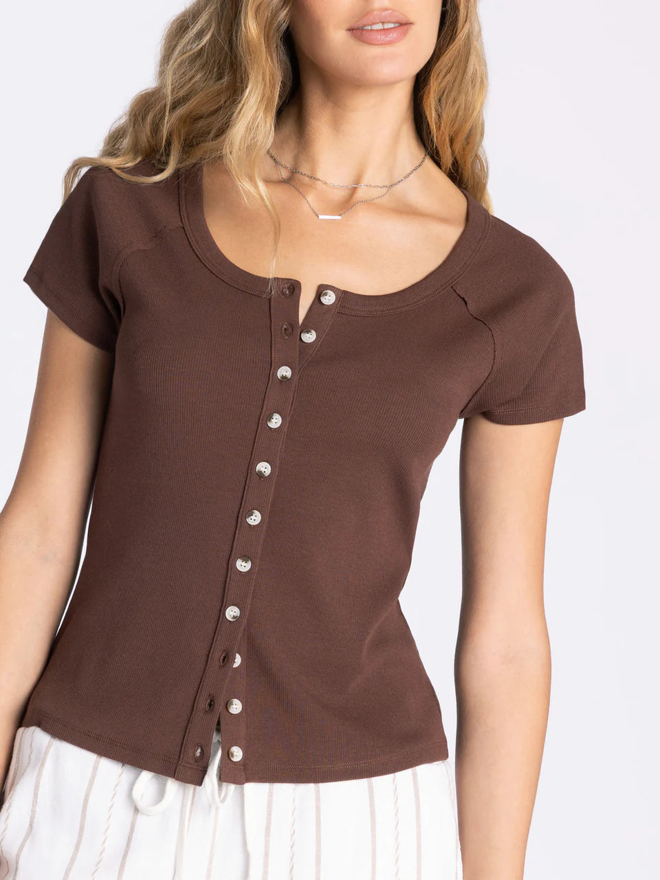 Thread & Supply Adina Top  (Brown) Secondary image