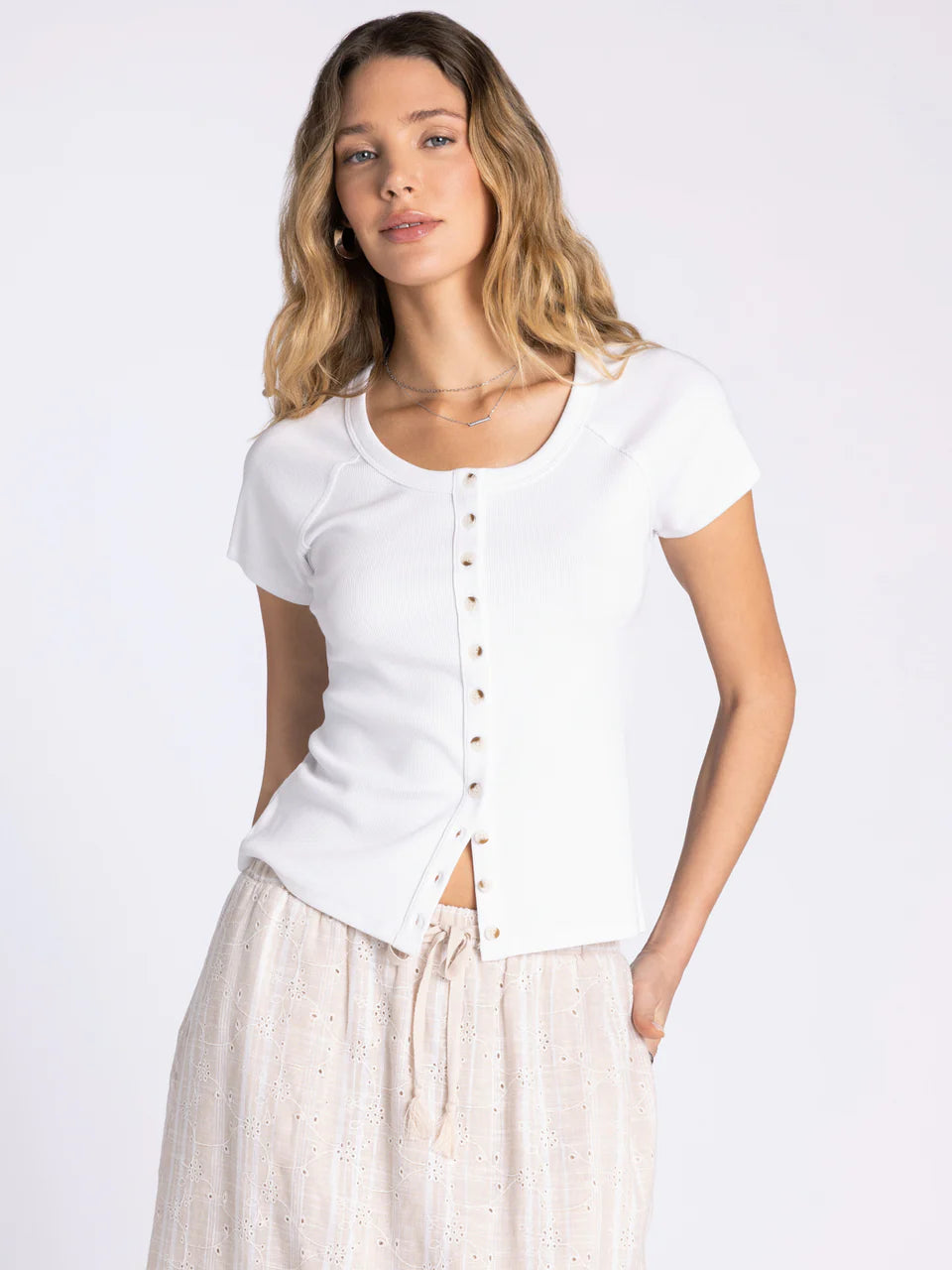 Thread & Supply Adina Top (White) Main image
