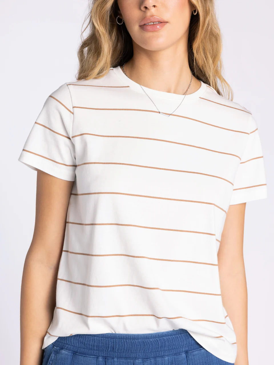 Thread & Supply Asher Tee (Ivory Light Brown)