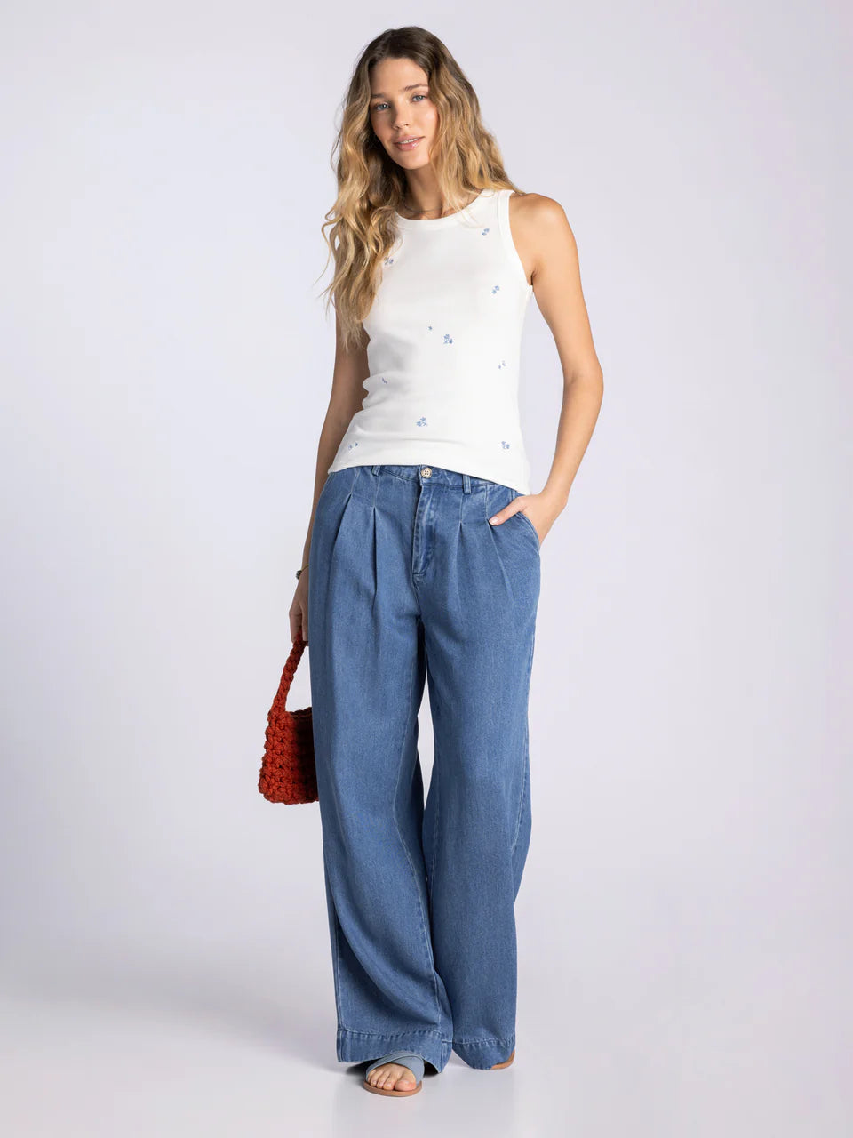 Edlin Embroidered Tank