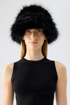 Unreal Fur Lush Yeoman Hat - Black