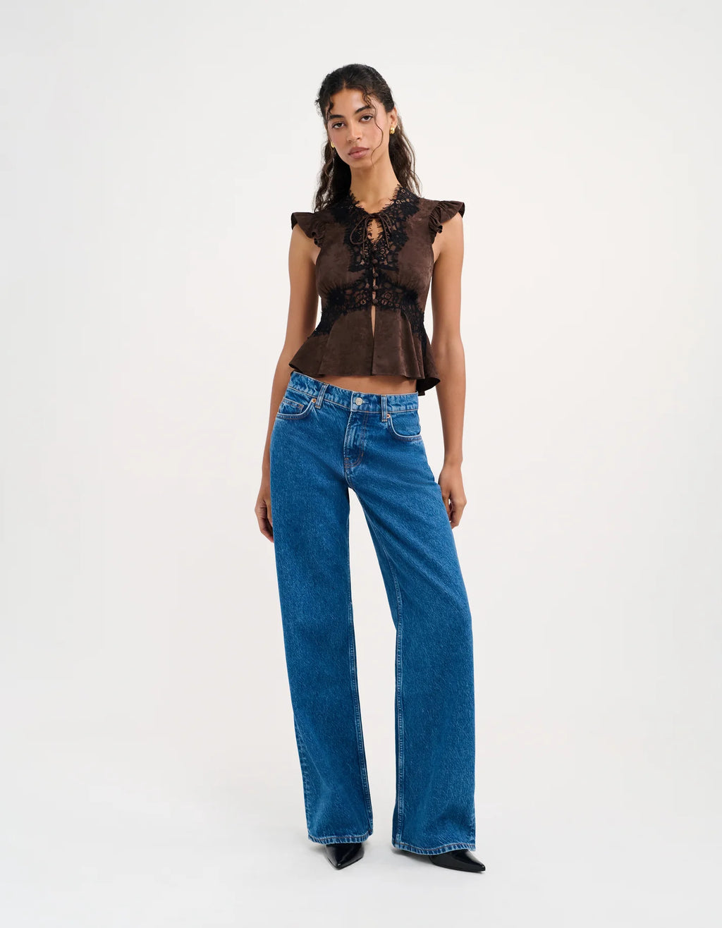 Rumored Wisteria Top (Espresso Jacquard)