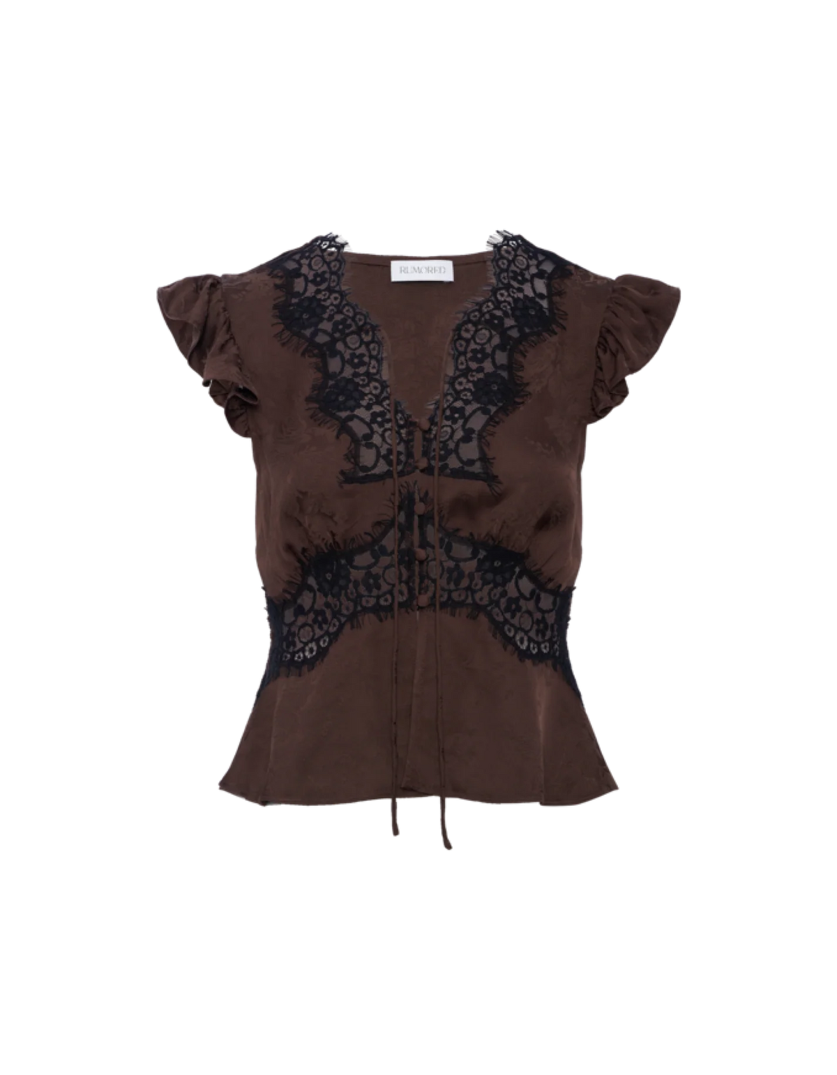 Rumored Wisteria Top (Espresso Jacquard)
