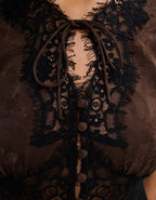 Rumored Wisteria Top (Espresso Jacquard)