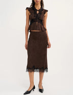 Rumored Wisteria Top (Espresso Jacquard)