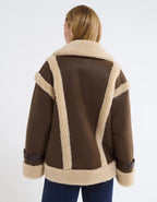 Rumored Wrangler Shearling Jacket (Espresso)