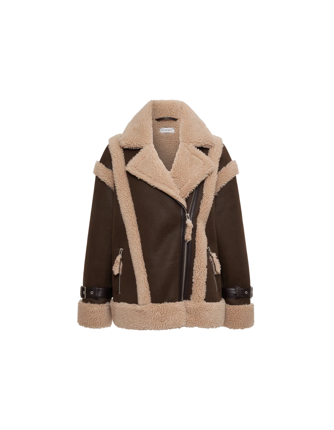 Rumored Wrangler Shearling Jacket (Espresso) Secondary image