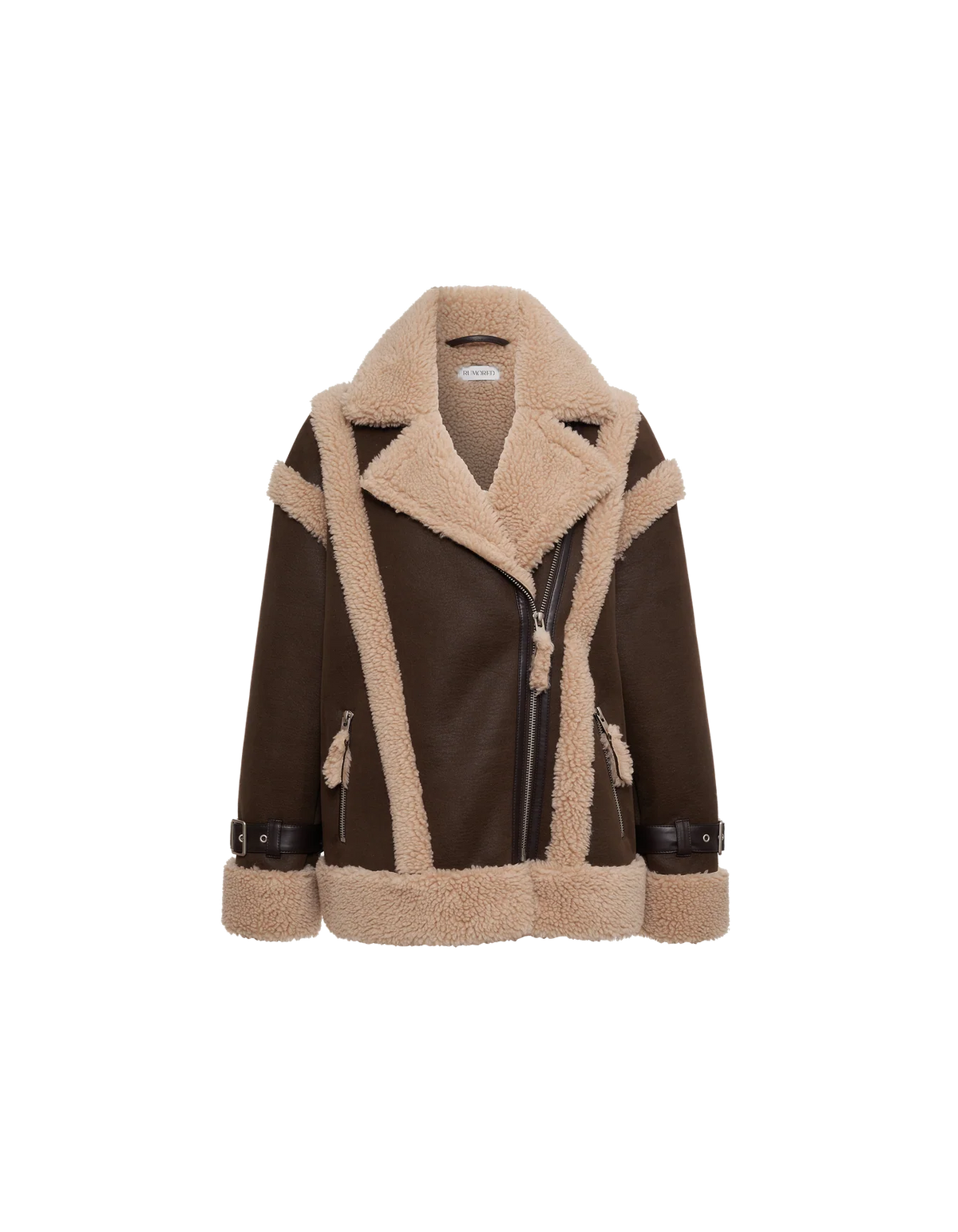 Rumored Wrangler Shearling Jacket (Espresso)