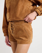 Rumored Yellowstone Suede Shorts