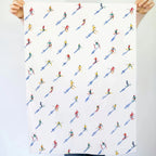 Skiers Tea Towel