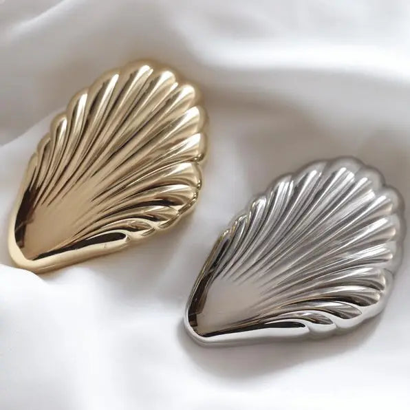 Seashell Silver Pocket Mirror