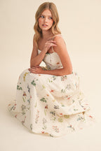 Kyle Floral Drop Waist Maxi Dress