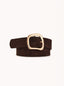 Billini Cartier Belt (Cacao Suede/Gold)
