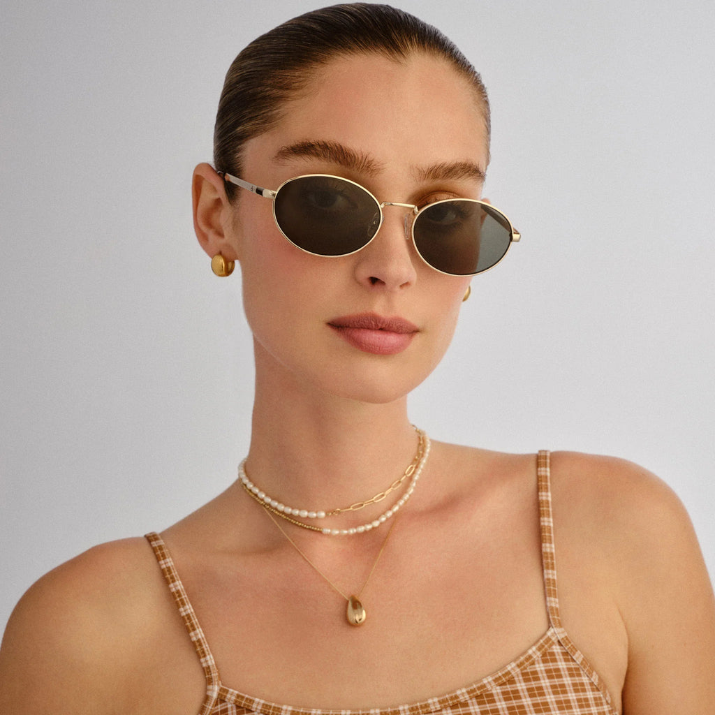 Aire Ephermeris Sunglasses (Gold/Khaki Mono)