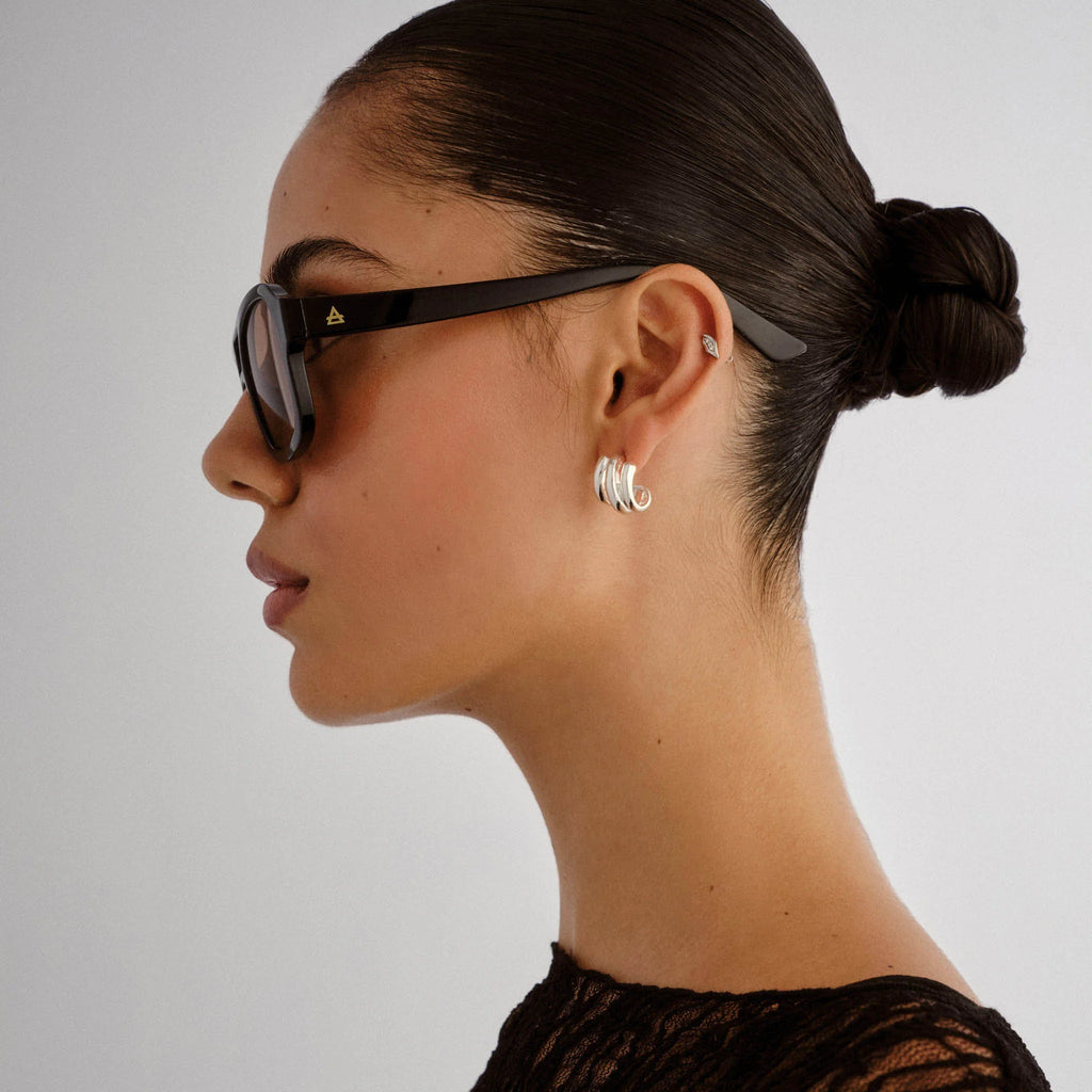 Aire Aquarius Sunglasses (Black/Tan Tint)