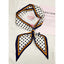Polka Dot Satin Silky Skinny Scarf