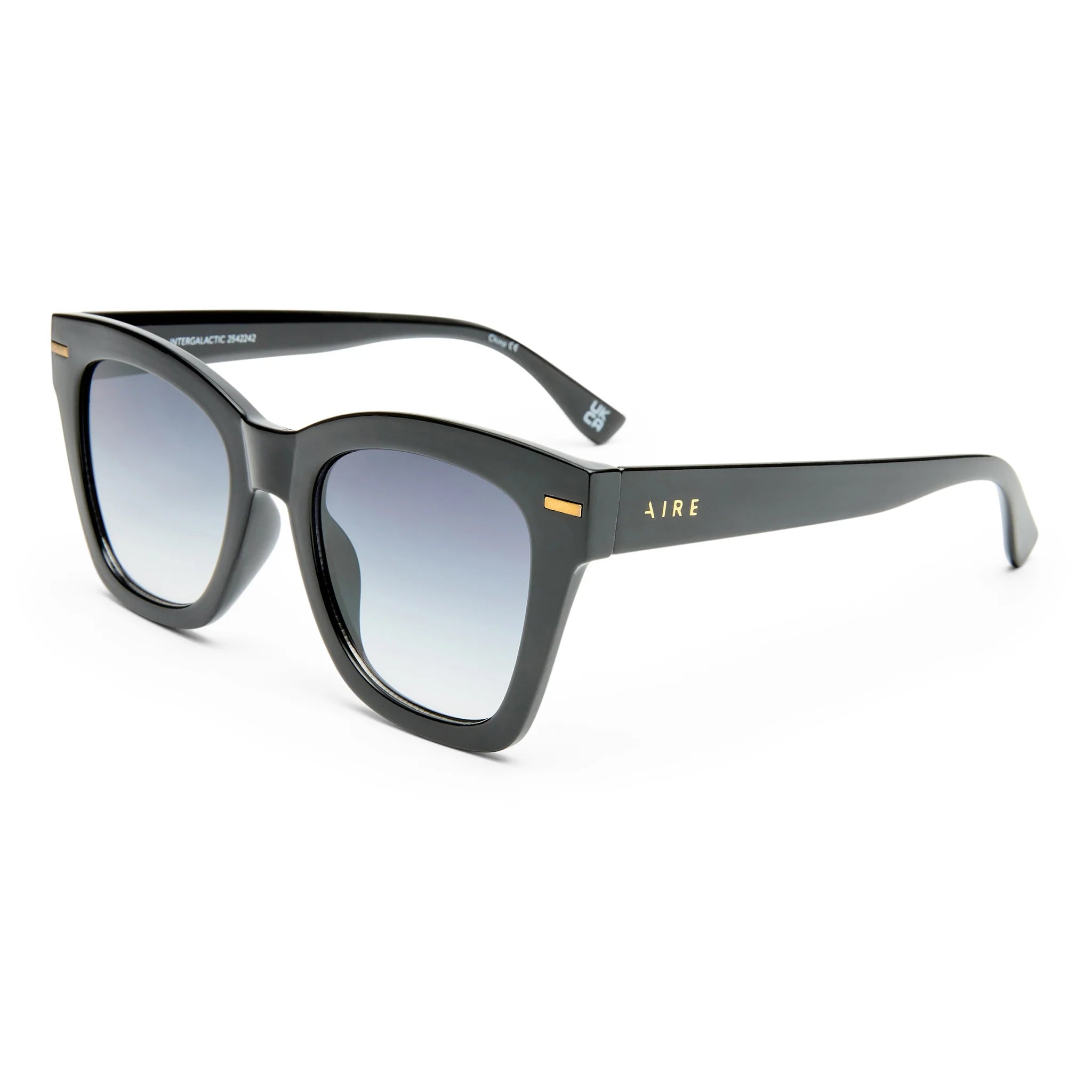 Aire Intergalactic Sunglasses (Black/Smoke Grad)