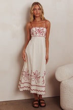 Soléa Linen Midi Dress