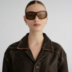 Aire Artemis Sunglasses (Dark Tort/Moss Tint)