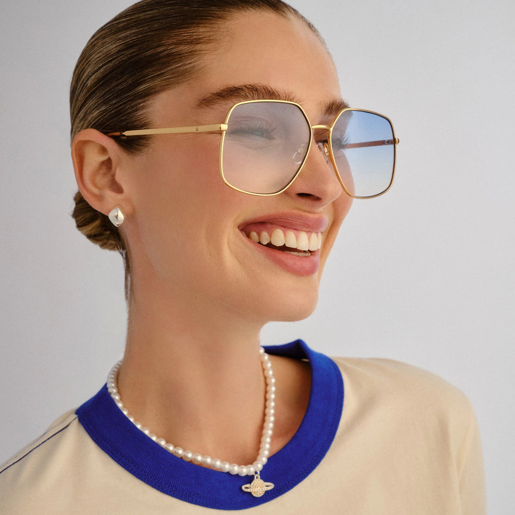 Aire Altair Aviator Sunglasses (Gold/Sand/Lavendar)