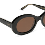 Diff Eyewear Lainey Sunglasses (Black + Brown Polarized)