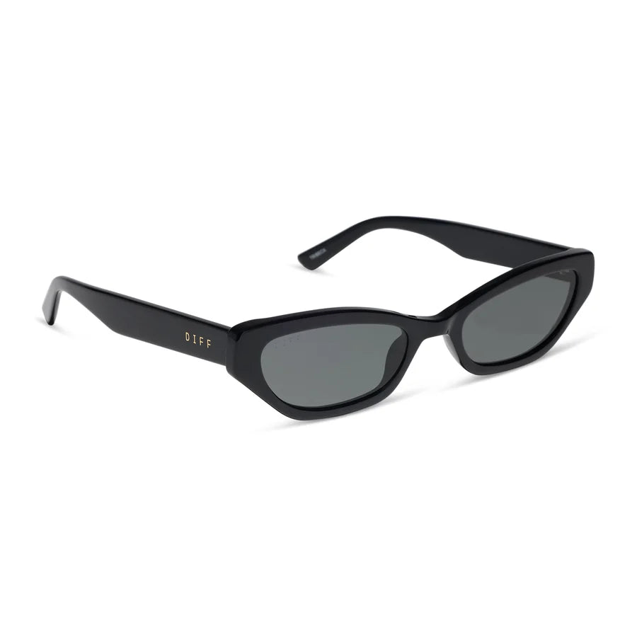 Diff Eyewear The Tribeca Sunglasses ((Acetate Cateye) Black)