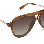 Diff Eyewear Tosca IIi Sunglasses (Tawny Tortoise + Brown Gradient Polarized)
