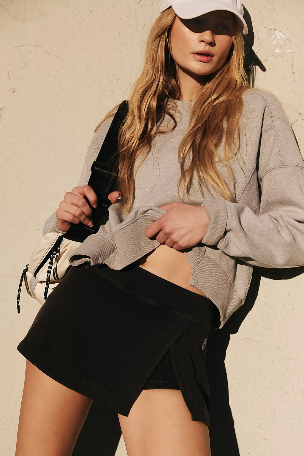 Free People Movement Hot Shot Mini Skort (Black)