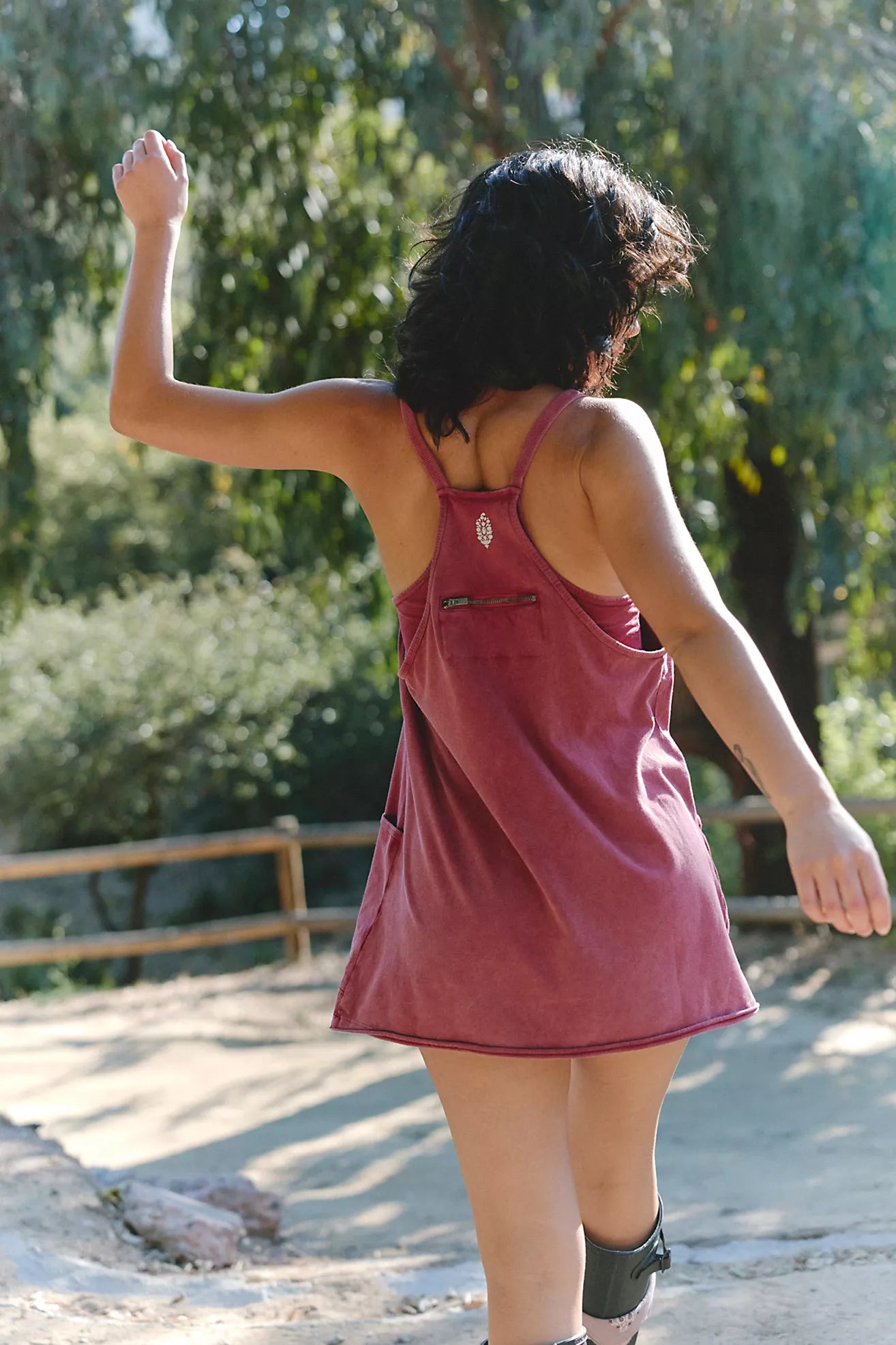 Free People Movement Hot Shot Mini Dress (Brick)