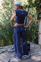 Free People Movement Hot Shot Crossover Set (Midnight Navy)