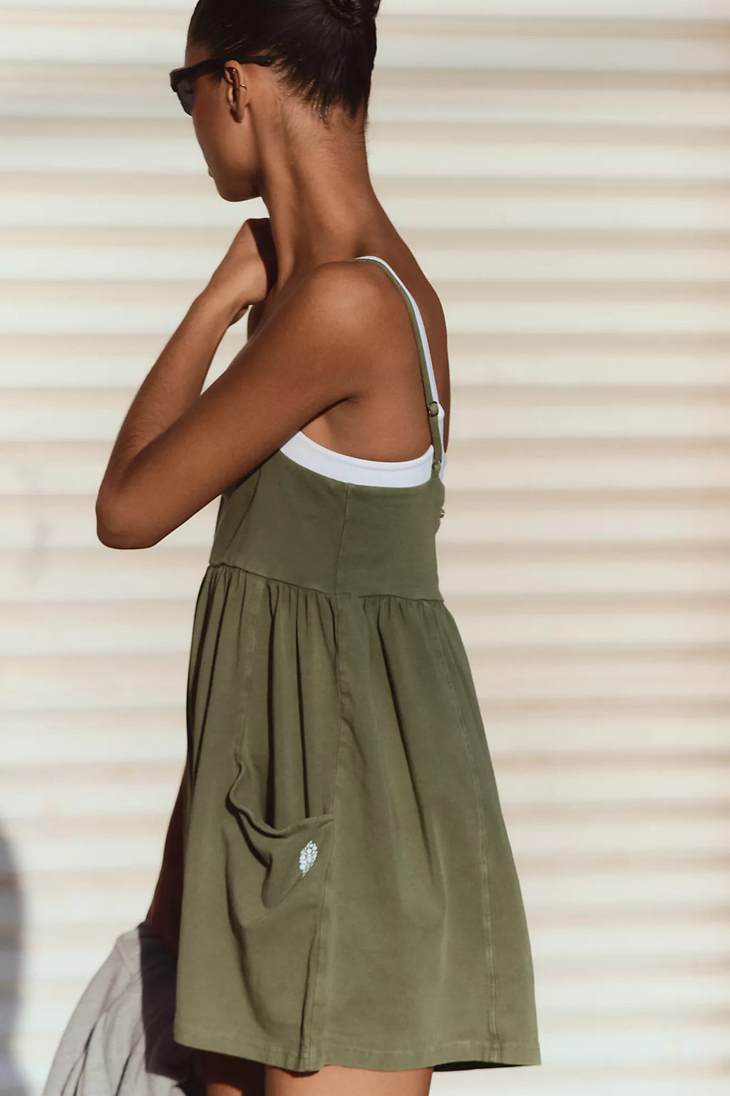 Free People Hot Shot Strappy Romper (Terrain)