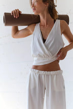 Free People Hot Shot V-Neck Set (Ivory)