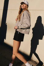 Free People Movement Hot Shot Mini Skort (Black)