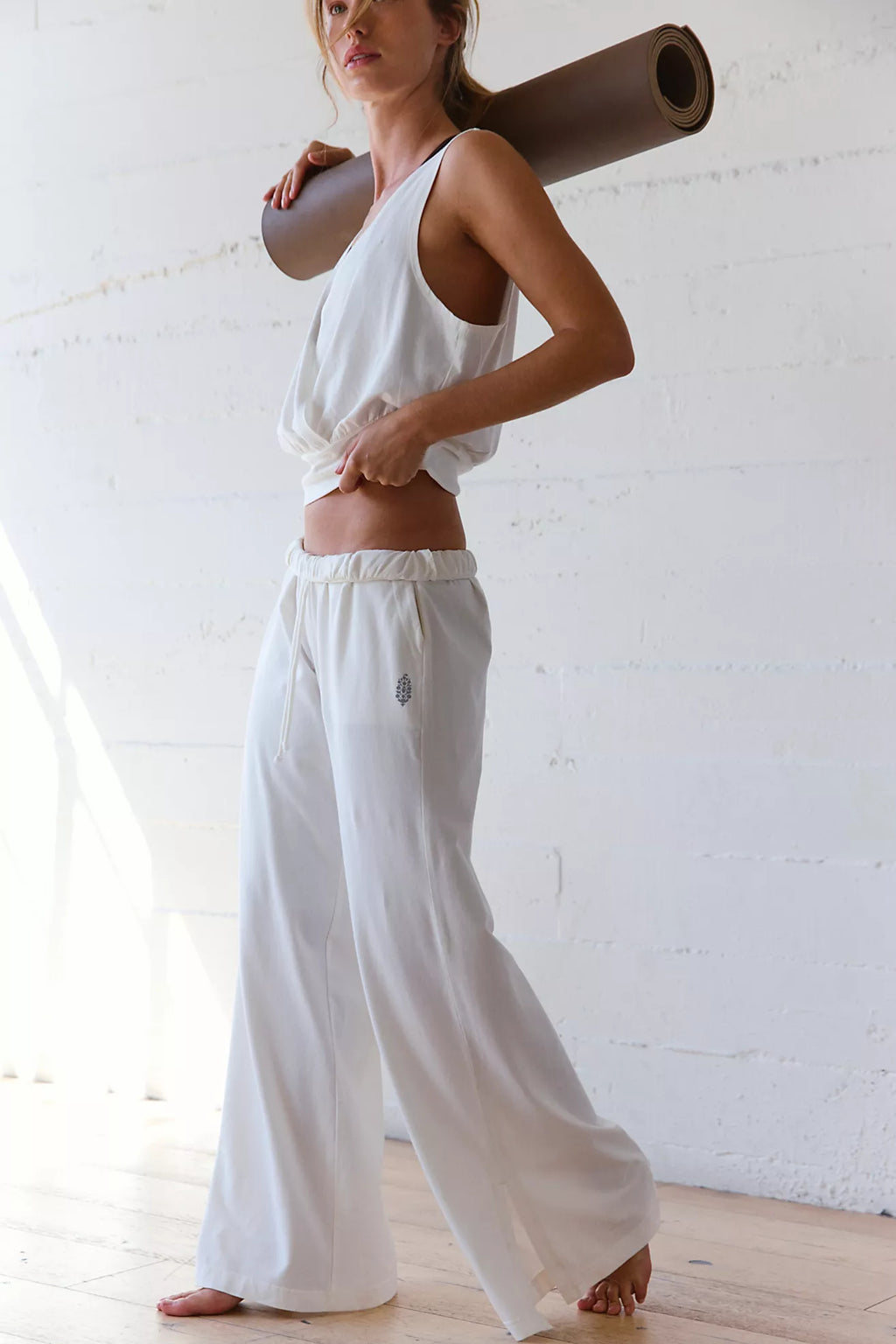 Free People Hot Shot V-Neck Set (Ivory)