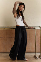 Free People Sweat Equity Convertible Pants (Black)