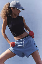 Free People Movement Knockout Sweat Shorts (Dark Slate)