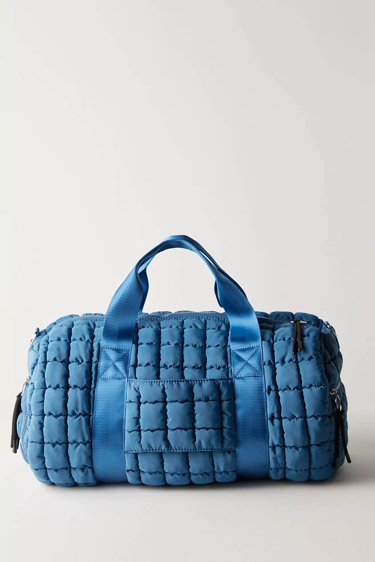 Free People Quilted Duffle Bag (Traditional Blue)