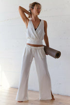 Free People Hot Shot V-Neck Set (Ivory)