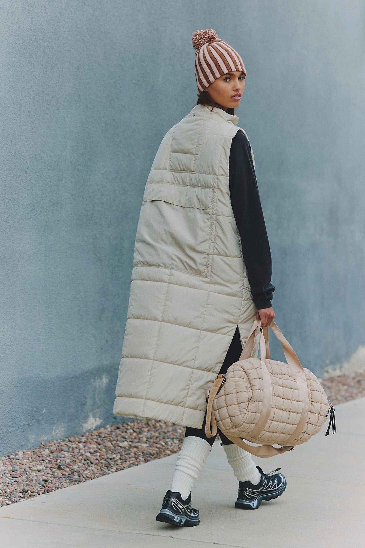 Free People Movement On The Move Packable Vest (Muted Beige)