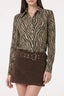 Faux Suede Micro Mini Skirt