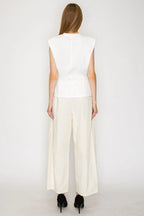 Pleated Barrel Pants