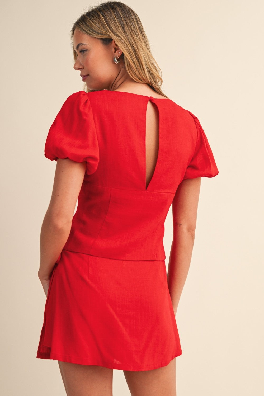 Easy Days Linen Set (Red)